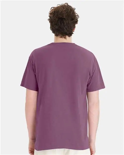Comfortwash by Hanes Gdh150 Garment-dyed Pocket T-shirt - Purple Plum Raisin