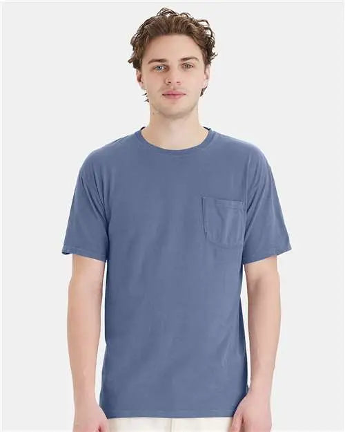 Comfortwash by Hanes Gdh150 Garment-dyed Pocket T-shirt - Saltwater