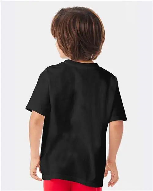 Comfortwash by Hanes Gdh175 Garment-dyed Youth T-shirt - Black