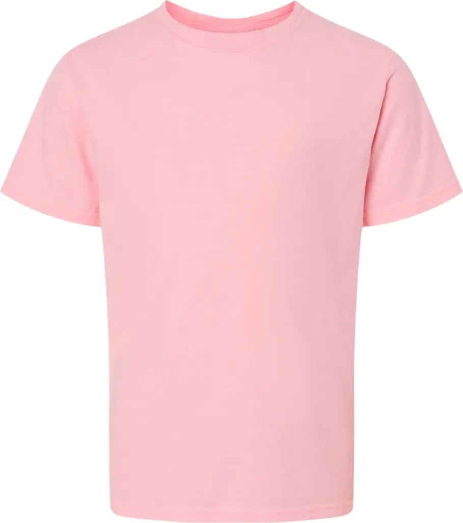 Comfortwash by Hanes Gdh175 Garment-dyed Youth T-shirt - Cotton Candy - Pink / Xs