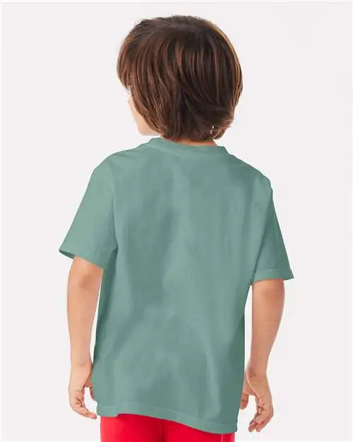 Comfortwash by Hanes Gdh175 Garment-dyed Youth T-shirt - Cypress Green