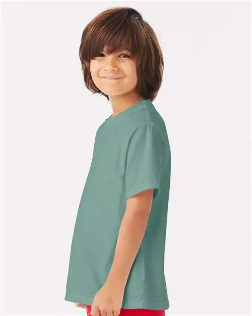 Comfortwash by Hanes Gdh175 Garment-dyed Youth T-shirt - Cypress Green