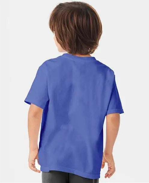 Comfortwash by Hanes Gdh175 Garment-dyed Youth T-shirt - Deep Forte Blue