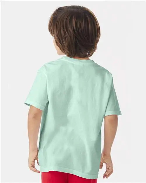 Comfortwash by Hanes Gdh175 Garment-dyed Youth T-shirt - Honeydew