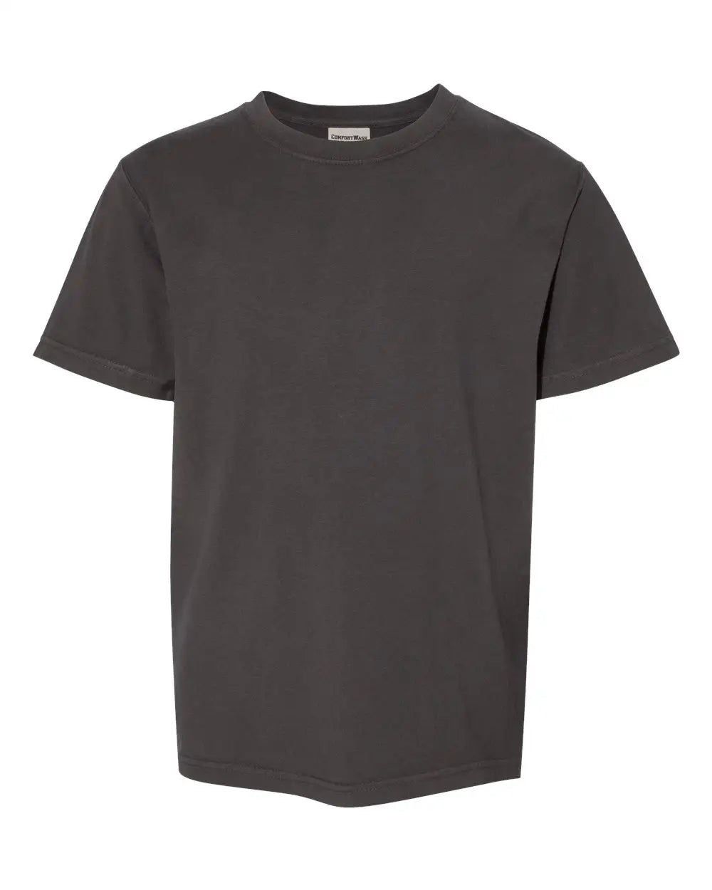 Comfortwash by Hanes Gdh175 Garment-dyed Youth T-shirt - New Railroad Grey - Dark Gray / Xs