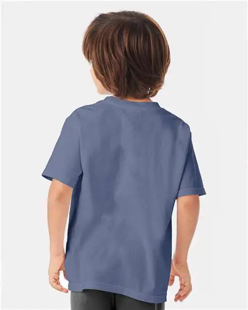 Comfortwash by Hanes Gdh175 Garment-dyed Youth T-shirt - Saltwater
