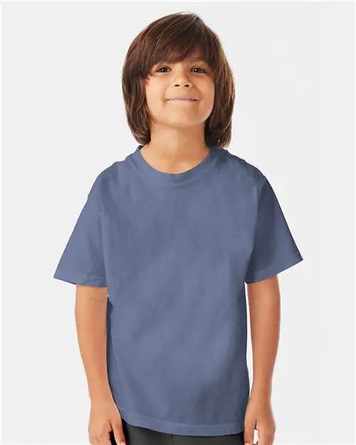 Comfortwash by Hanes Gdh175 Garment-dyed Youth T-shirt - Saltwater