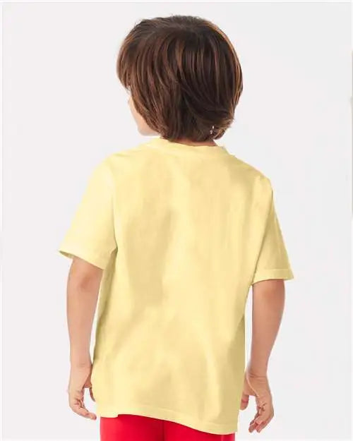 Comfortwash by Hanes Gdh175 Garment-dyed Youth T-shirt - Summer Squash Yellow