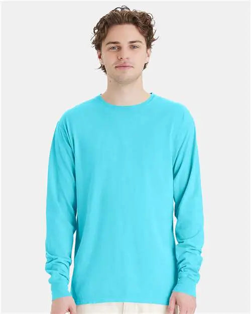 Comfortwash by Hanes Gdh200 Garment-dyed Long Sleeve T-shirt - Freshwater