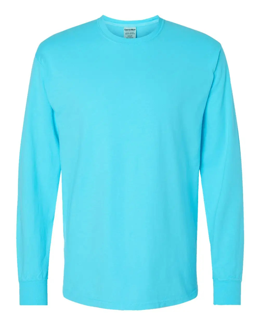 Comfortwash by Hanes Gdh200 Garment-dyed Long Sleeve T-shirt - Freshwater - Blue / s