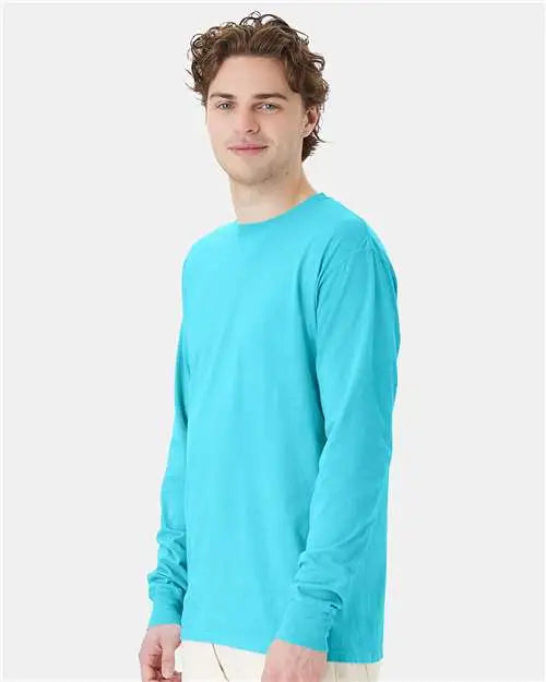 Comfortwash by Hanes Gdh200 Garment-dyed Long Sleeve T-shirt - Freshwater