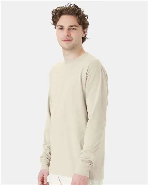 Comfortwash by Hanes Gdh200 Garment-dyed Long Sleeve T-shirt - Parchment