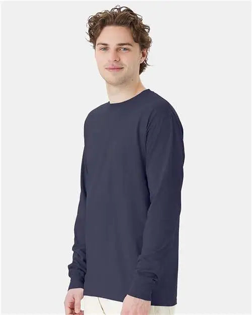 Comfortwash by Hanes Gdh200 Garment-dyed Long Sleeve T-shirt - Anchor Slate