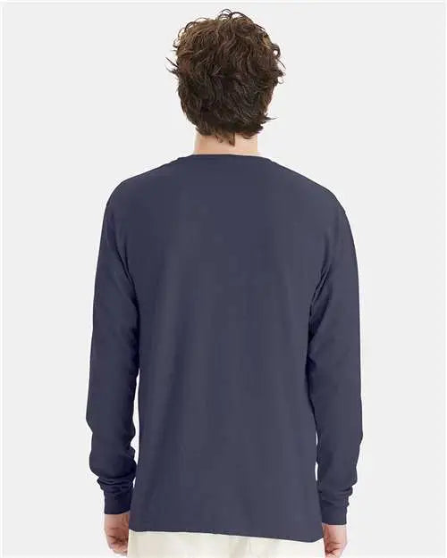 Comfortwash by Hanes Gdh200 Garment-dyed Long Sleeve T-shirt - Anchor Slate