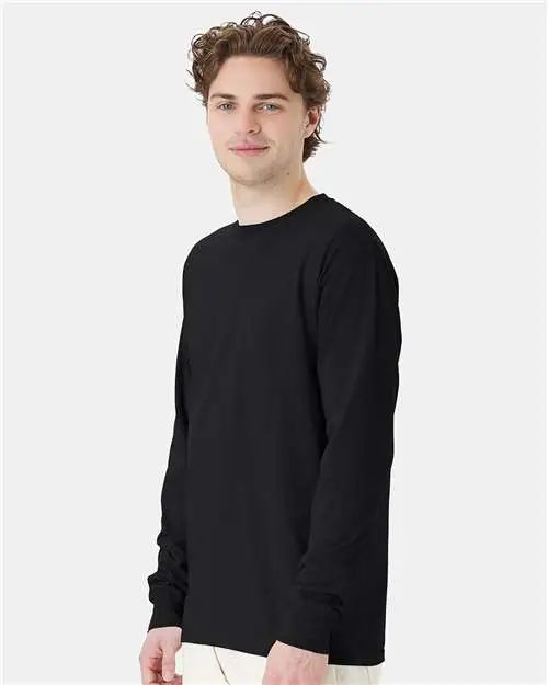 Comfortwash by Hanes Gdh200 Garment-dyed Long Sleeve T-shirt - Black