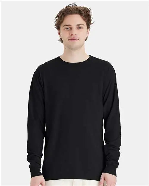Comfortwash by Hanes Gdh200 Garment-dyed Long Sleeve T-shirt - Black