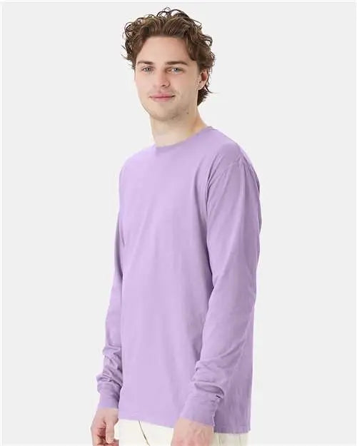 Comfortwash by Hanes Gdh200 Garment-dyed Long Sleeve T-shirt - Future Lavender