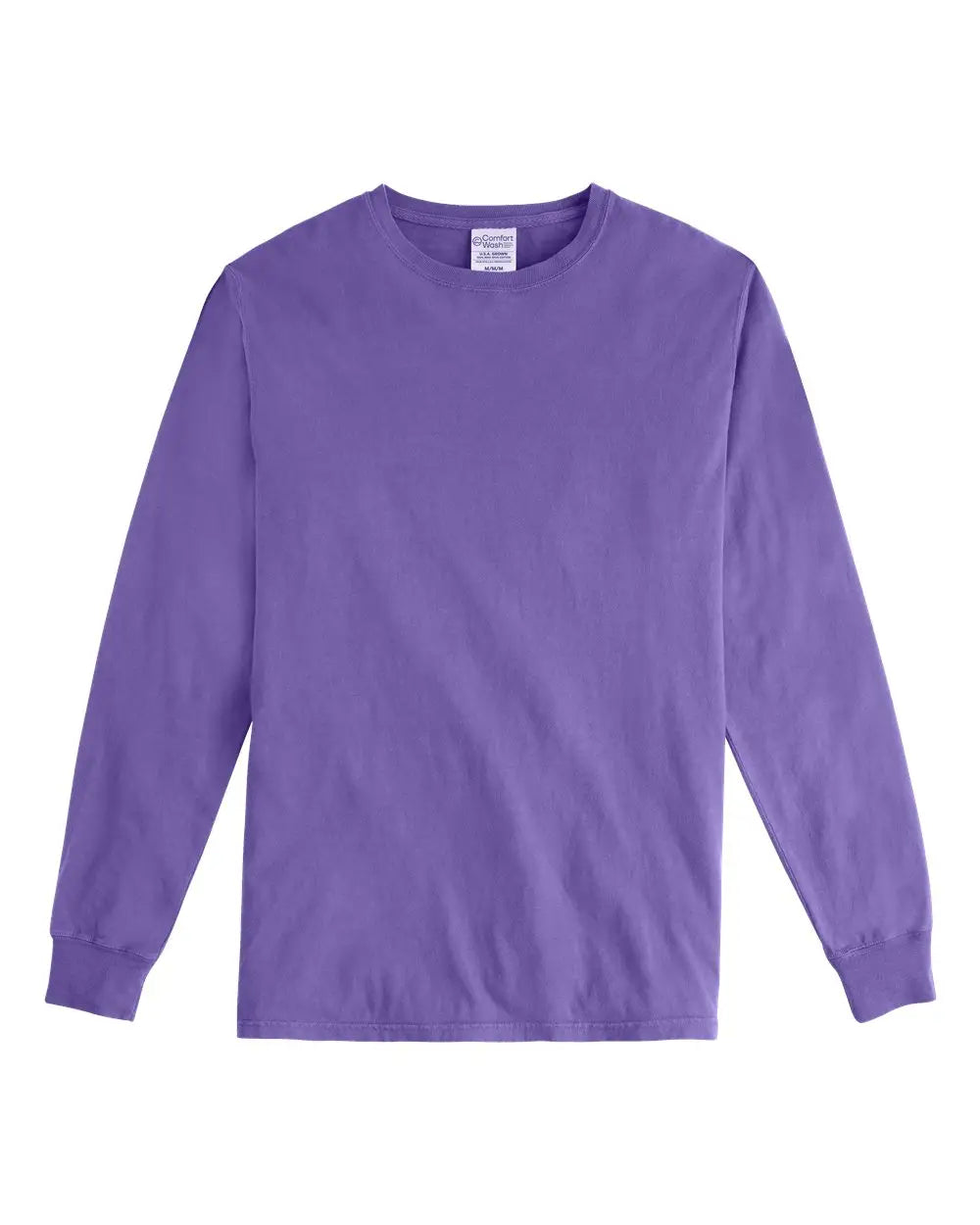 Comfortwash by Hanes Gdh200 Garment-dyed Long Sleeve T-shirt - Lavender - s