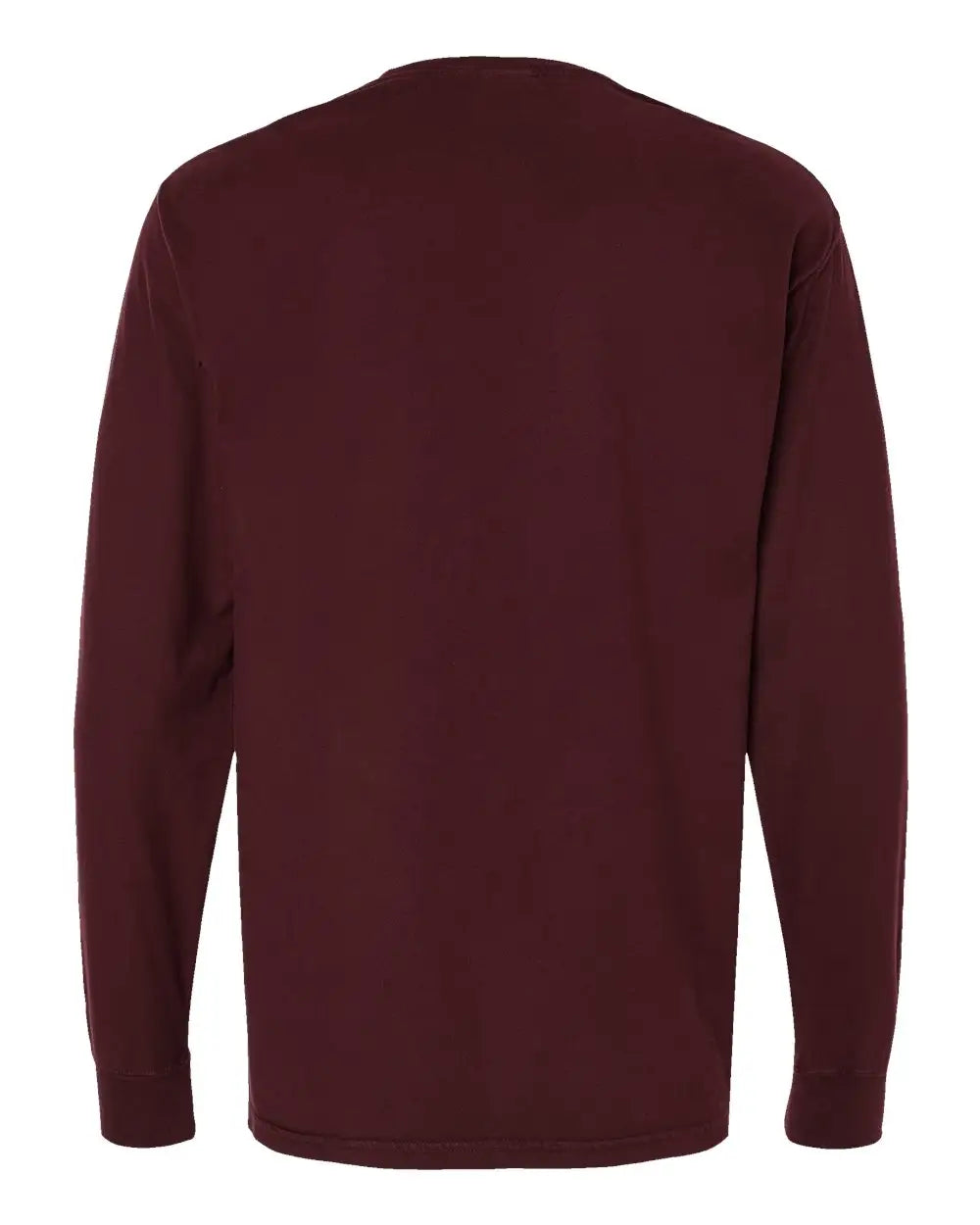 Comfortwash by Hanes Gdh200 Garment-dyed Long Sleeve T-shirt - Maroon - s