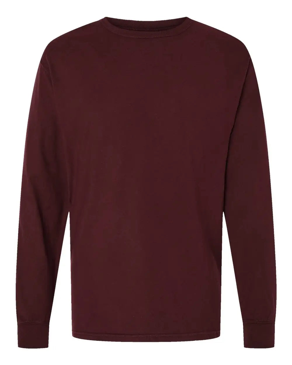 Comfortwash by Hanes Gdh200 Garment-dyed Long Sleeve T-shirt - Maroon - s