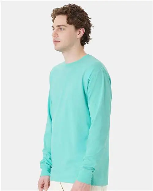 Comfortwash by Hanes Gdh200 Garment-dyed Long Sleeve T-shirt - Mint