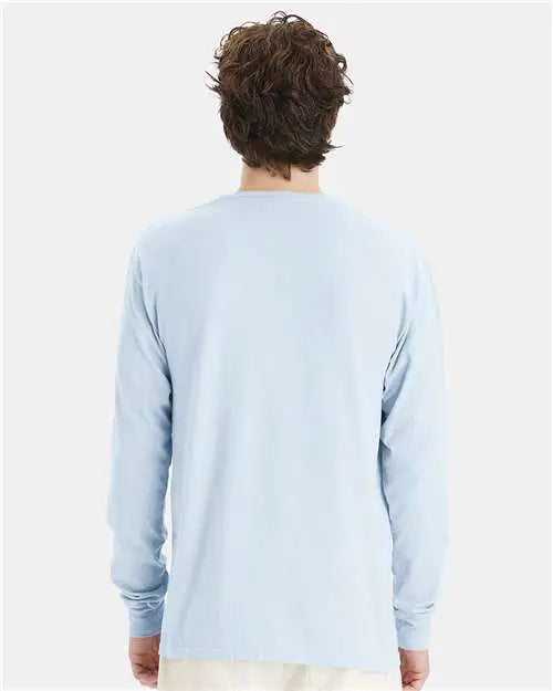 Comfortwash by Hanes Gdh200 Garment-dyed Long Sleeve T-shirt - Soothing Blue