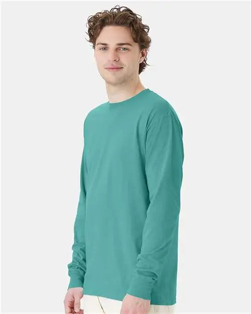 Comfortwash by Hanes Gdh200 Garment-dyed Long Sleeve T-shirt - Spanish Moss