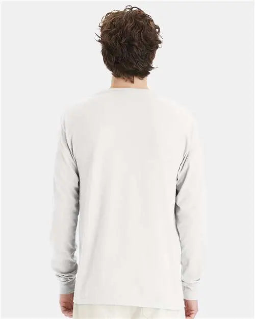 Comfortwash by Hanes Gdh200 Garment-dyed Long Sleeve T-shirt - White