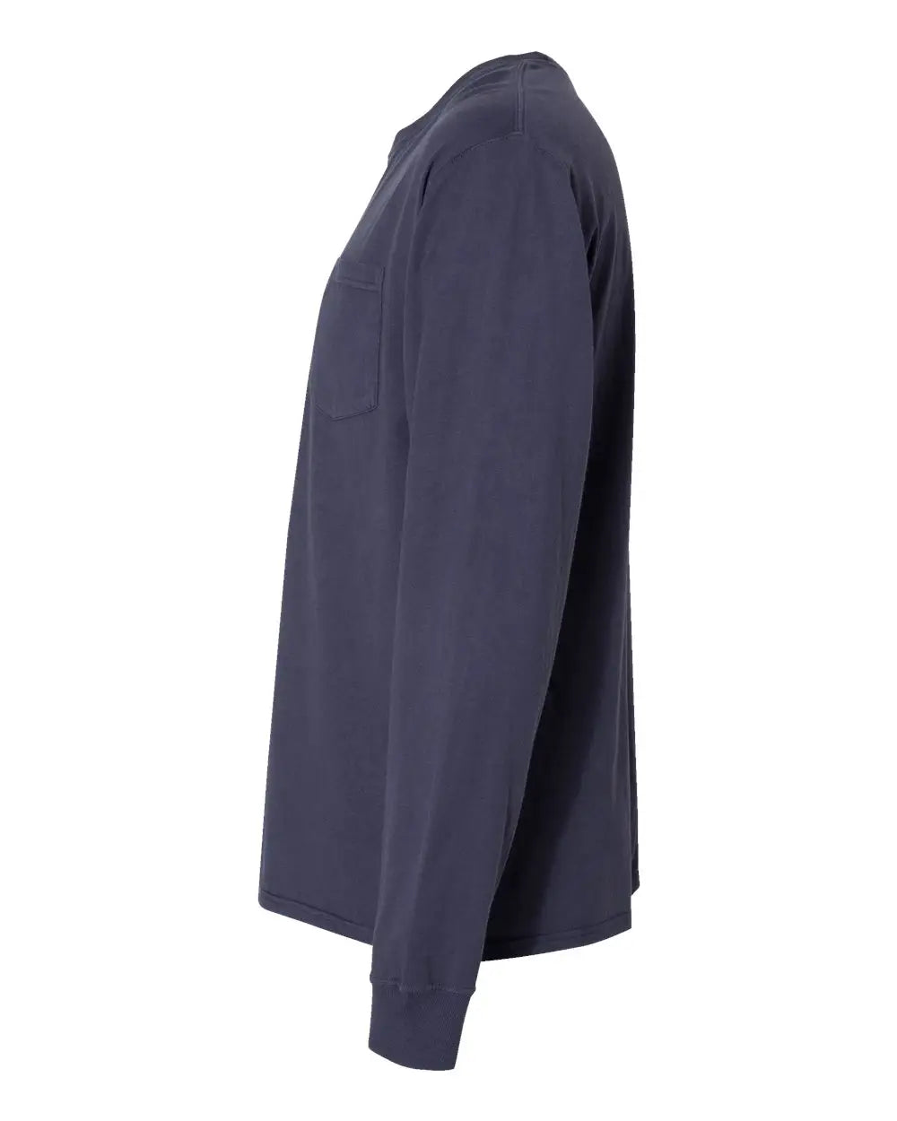 Comfortwash by Hanes Gdh250 Garment-dyed Long Sleeve T-shirt with a Pocket - Anchor Slate