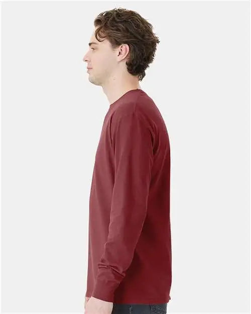 Comfortwash by Hanes Gdh250 Garment-dyed Long Sleeve T-shirt with a Pocket - Cayenne
