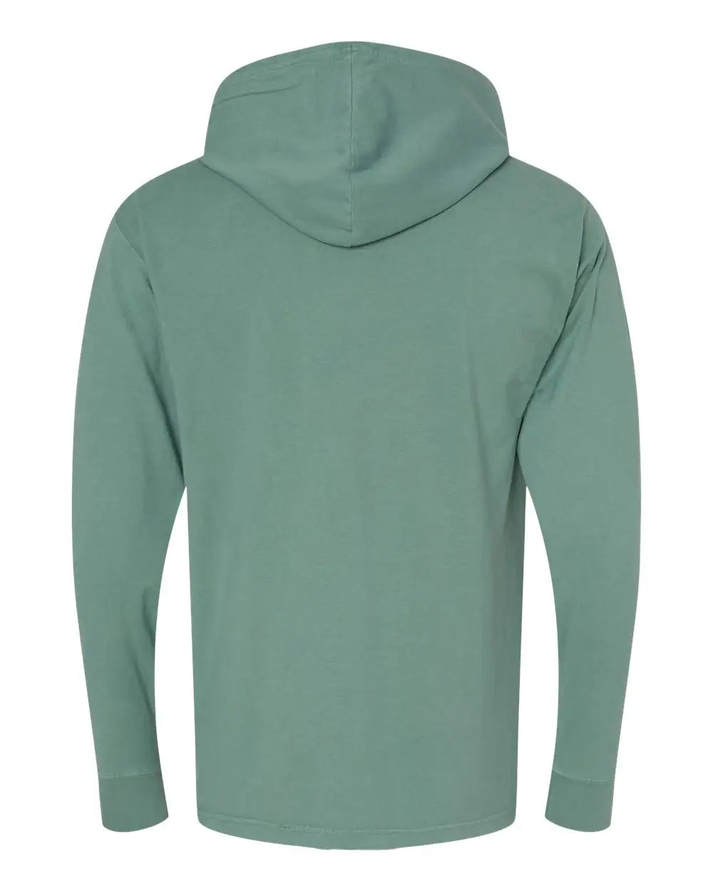 Comfortwash by Hanes Gdh280 Garment-dyed Jersey Hooded Long Sleeve T-shirt - Cypress Green
