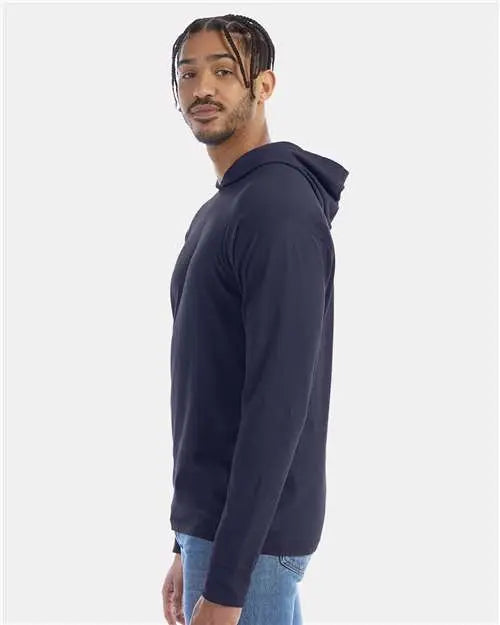 Comfortwash by Hanes Gdh280 Garment-dyed Jersey Hooded Long Sleeve T-shirt - Anchor Slate