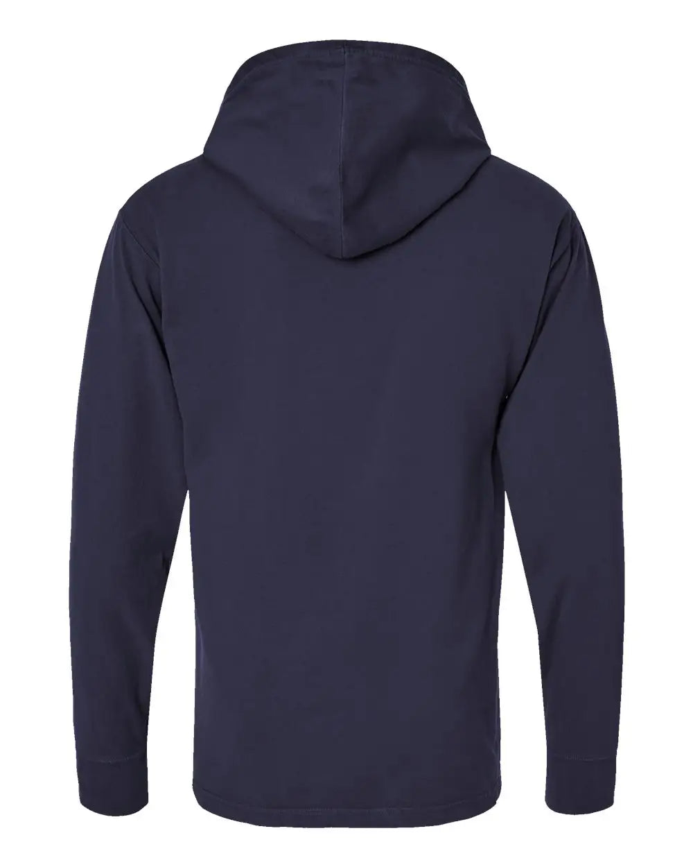 Comfortwash by Hanes Gdh280 Garment-dyed Jersey Hooded Long Sleeve T-shirt - Anchor Slate