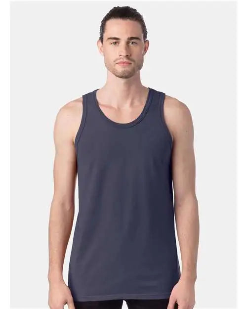 Comfortwash by Hanes Gdh300 Garment-dyed Unisex Tank Top - Anchor Slate - Dark Gray / s