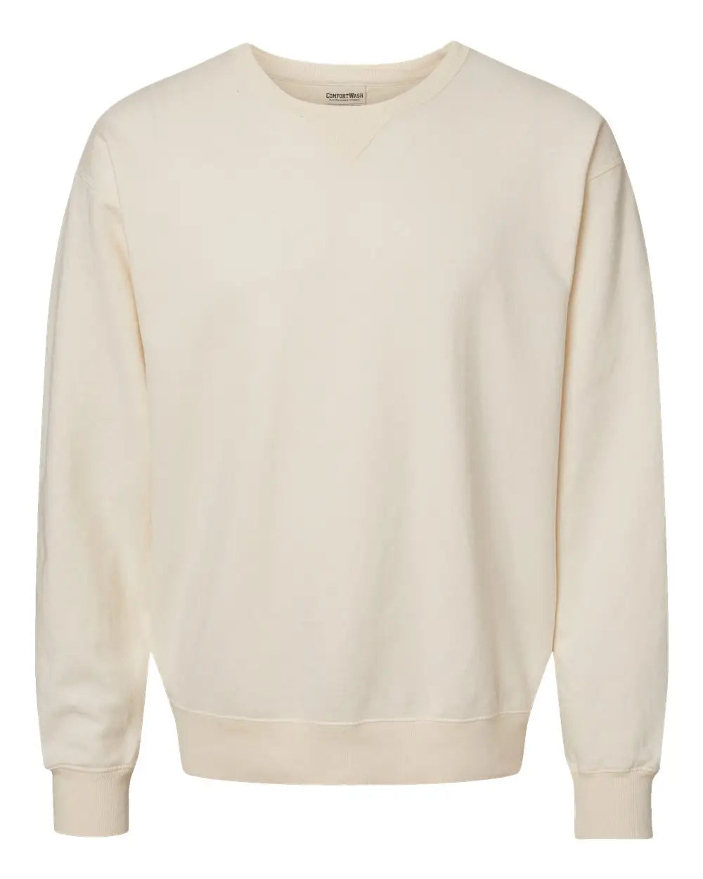 Comfortwash by Hanes Gdh400 Garment-dyed Crewneck Sweatshirt - Parchment - Ivory / s
