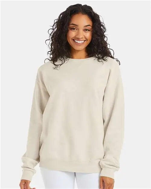 Comfortwash by Hanes Gdh400 Garment-dyed Crewneck Sweatshirt - Parchment