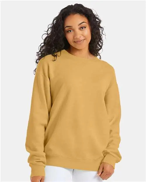 Comfortwash by Hanes Gdh400 Garment-dyed Crewneck Sweatshirt - Artisan Gold
