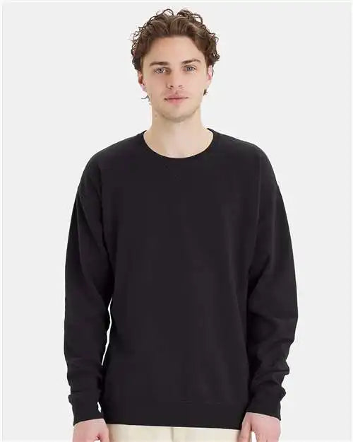 Comfortwash by Hanes Gdh400 Garment-dyed Crewneck Sweatshirt - Black