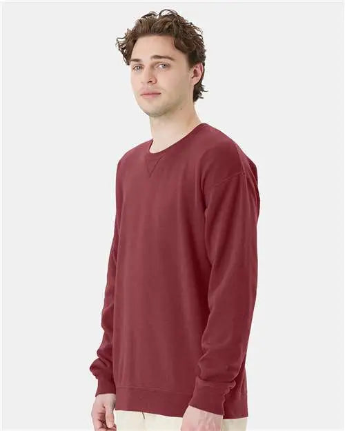 Comfortwash by Hanes Gdh400 Garment-dyed Crewneck Sweatshirt - Cayenne