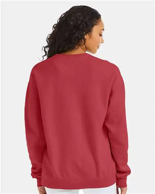 Comfortwash by Hanes Gdh400 Garment-dyed Crewneck Sweatshirt - Crimson Fall