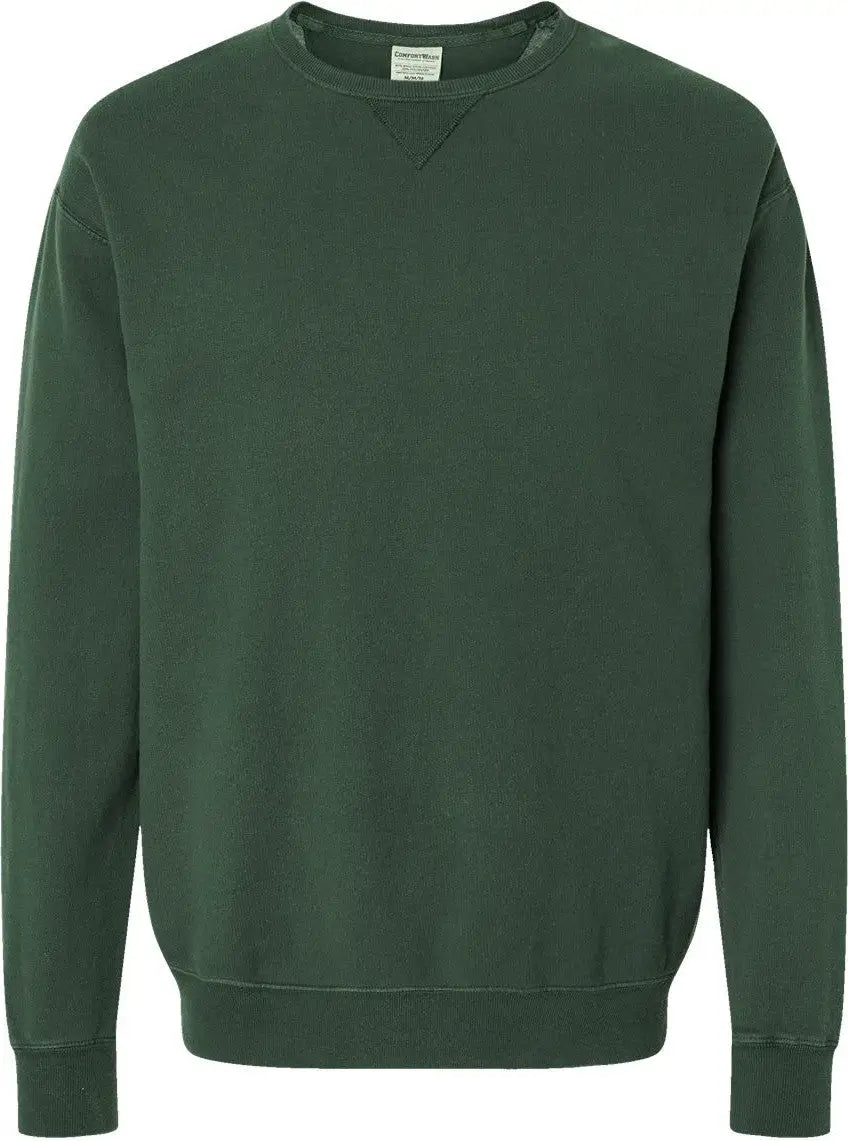 Comfortwash by Hanes Gdh400 Garment-dyed Crewneck Sweatshirt - Field Green - Kelly / s