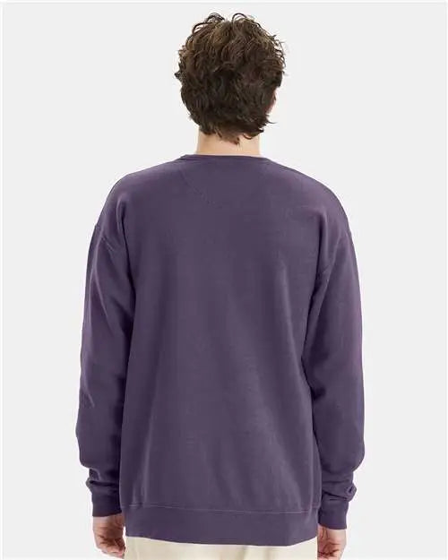 Comfortwash by Hanes Gdh400 Garment-dyed Crewneck Sweatshirt - Grape Soda