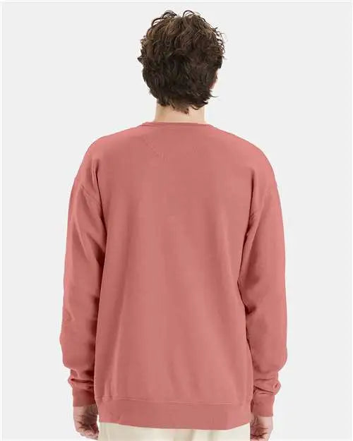 Comfortwash by Hanes Gdh400 Garment-dyed Crewneck Sweatshirt - Mauve