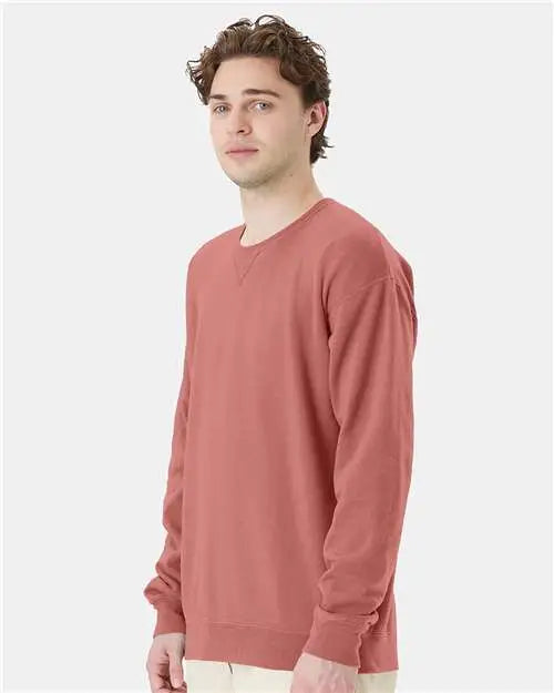 Comfortwash by Hanes Gdh400 Garment-dyed Crewneck Sweatshirt - Mauve