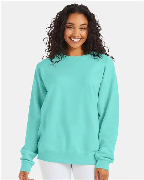 Comfortwash by Hanes Gdh400 Garment-dyed Crewneck Sweatshirt - Mint