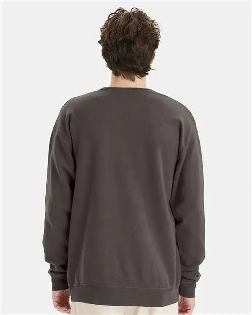 Comfortwash by Hanes Gdh400 Garment-dyed Crewneck Sweatshirt - New Railroad Grey
