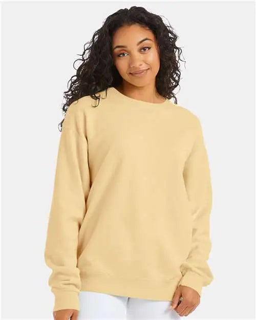 Comfortwash by Hanes Gdh400 Garment-dyed Crewneck Sweatshirt - Summer Squash Yellow