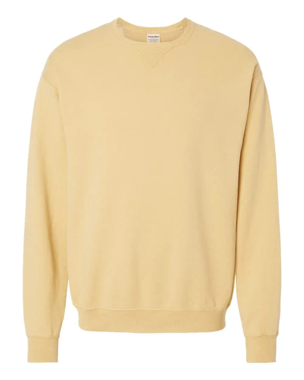 Comfortwash by Hanes Gdh400 Garment-dyed Crewneck Sweatshirt - Summer Squash Yellow - s