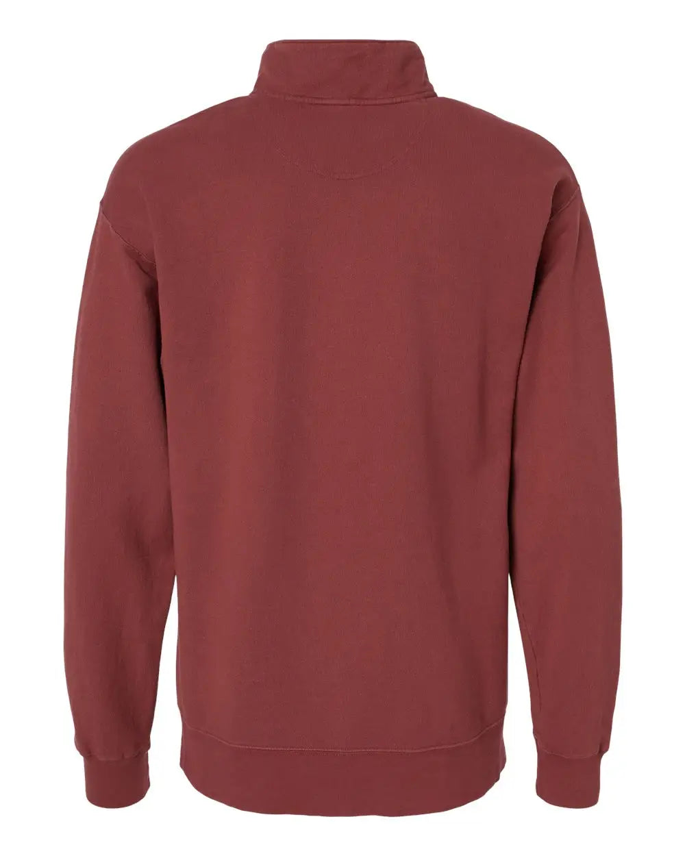 Comfortwash by Hanes Gdh425 Garment-dyed Quarter-zip Sweatshirt - Cayenne - Cardinal / s