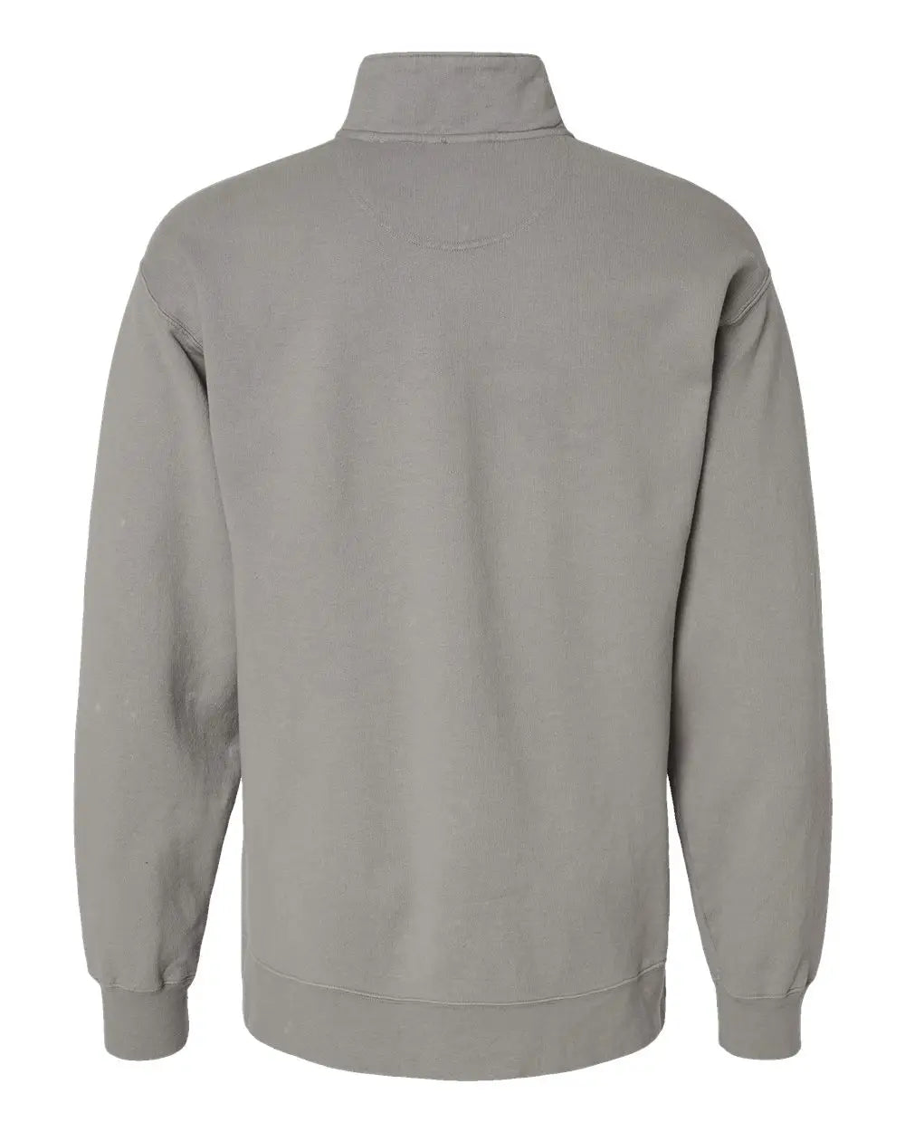 Comfortwash by Hanes Gdh425 Garment-dyed Quarter-zip Sweatshirt - Concrete Grey - Gray / s